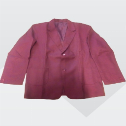 Coat Maroon For Girls With Zari Crest
